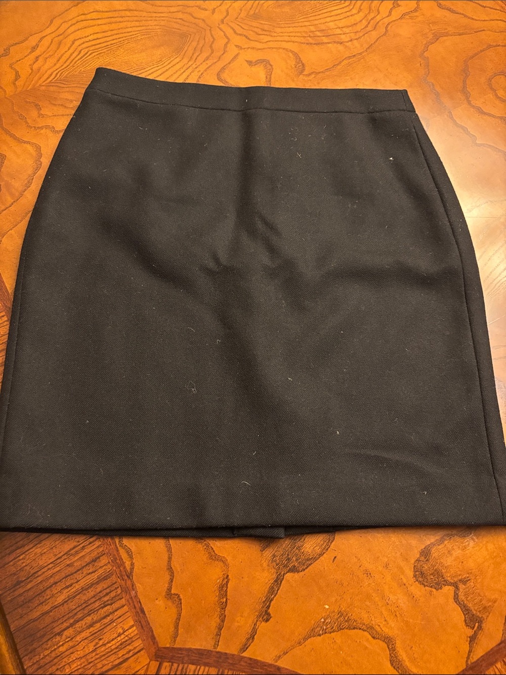 J. Crew Black Wool Pencil Mini Skirt size 12